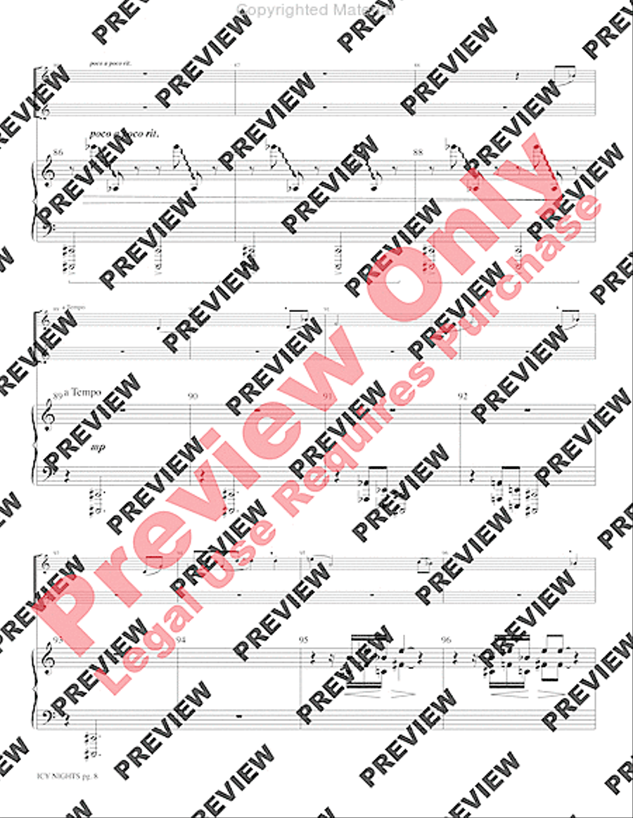 Icy Nights Brass Duet scores gallery preview page 10