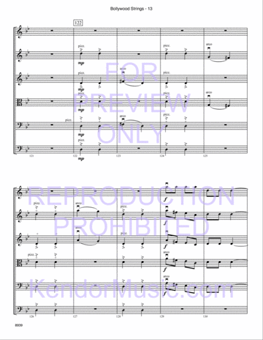 Bollywood Strings (Junior Edition) String Orchestra scores gallery preview page 14