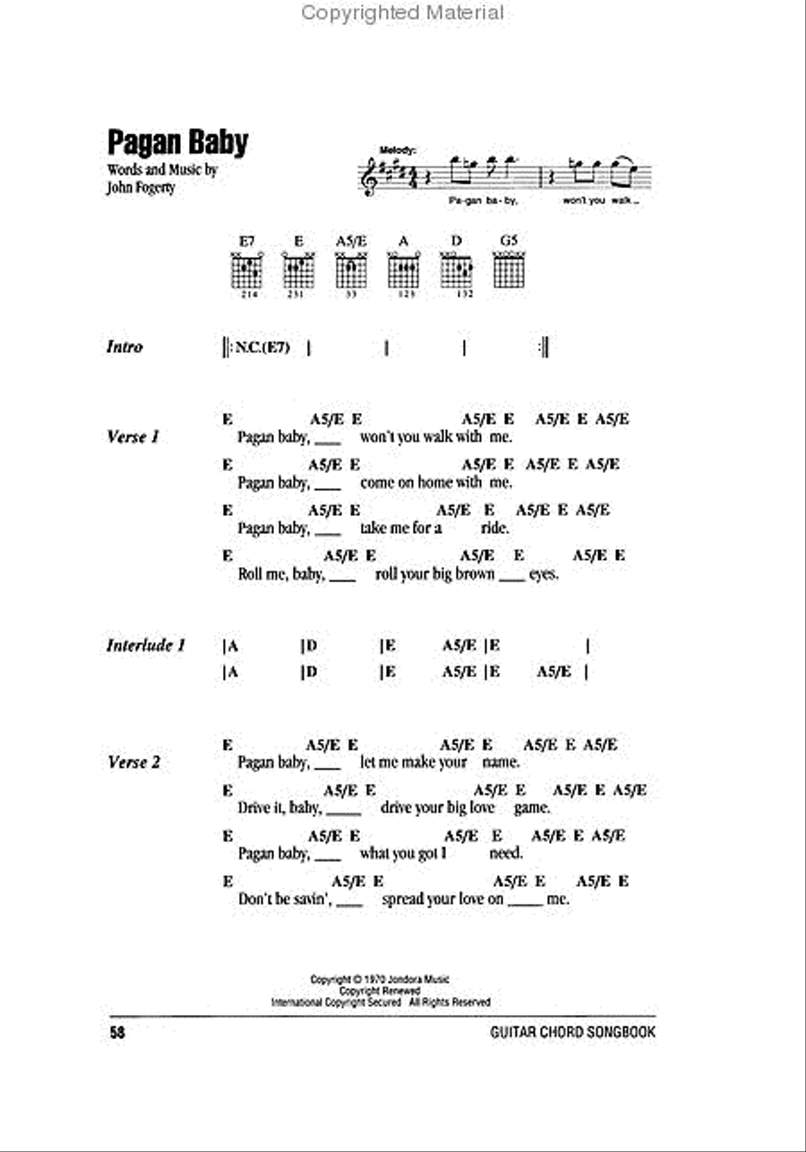 Creedence Clearwater Revival Guitar scores gallery preview page 4