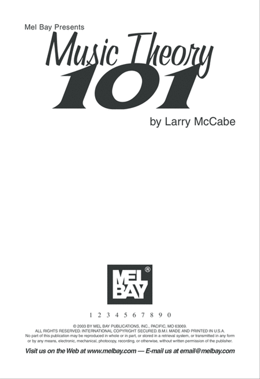 Music Theory 101 Music Theory 101 School and Community scores gallery preview page 2