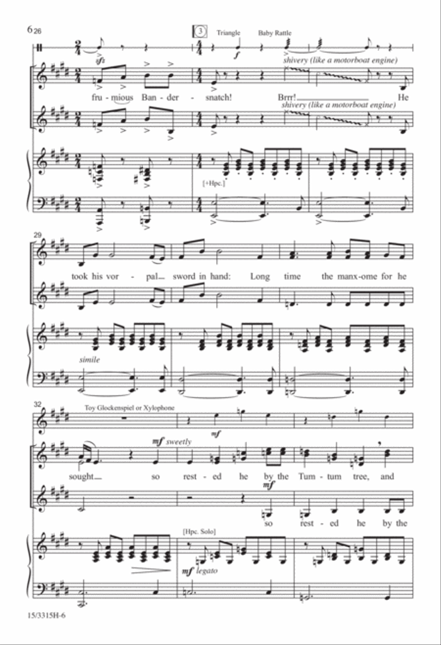 Jabberwocky SSA scores gallery preview page 6