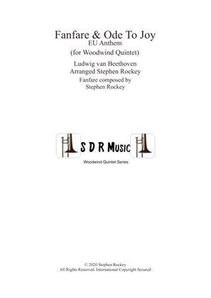Book cover for Fanfare and Ode To Joy for Woodwind Quintet