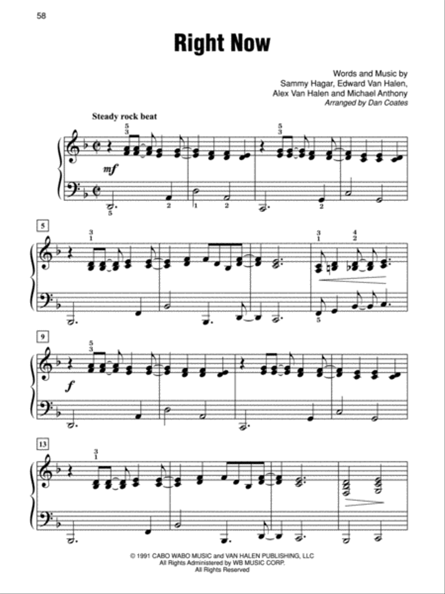 Simply Rock 90s Easy Piano scores gallery preview page 3