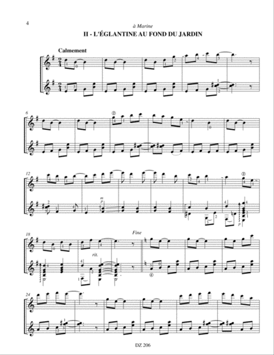 Petite suite arc-en-ciel Classical Guitar scores gallery preview page 4