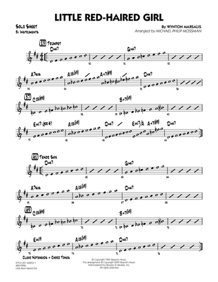 Little Red-Haired Girl - Bb Solo Sheet