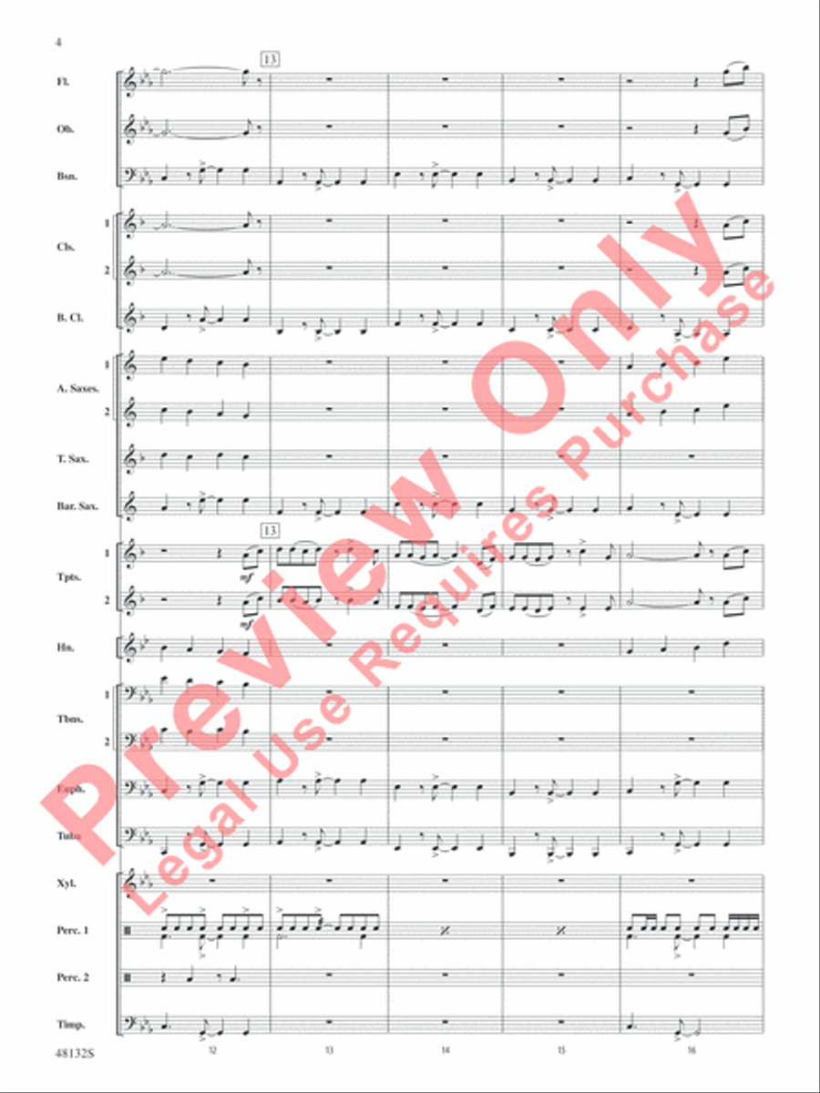 Flamingo Road Concert Band scores gallery preview page 5
