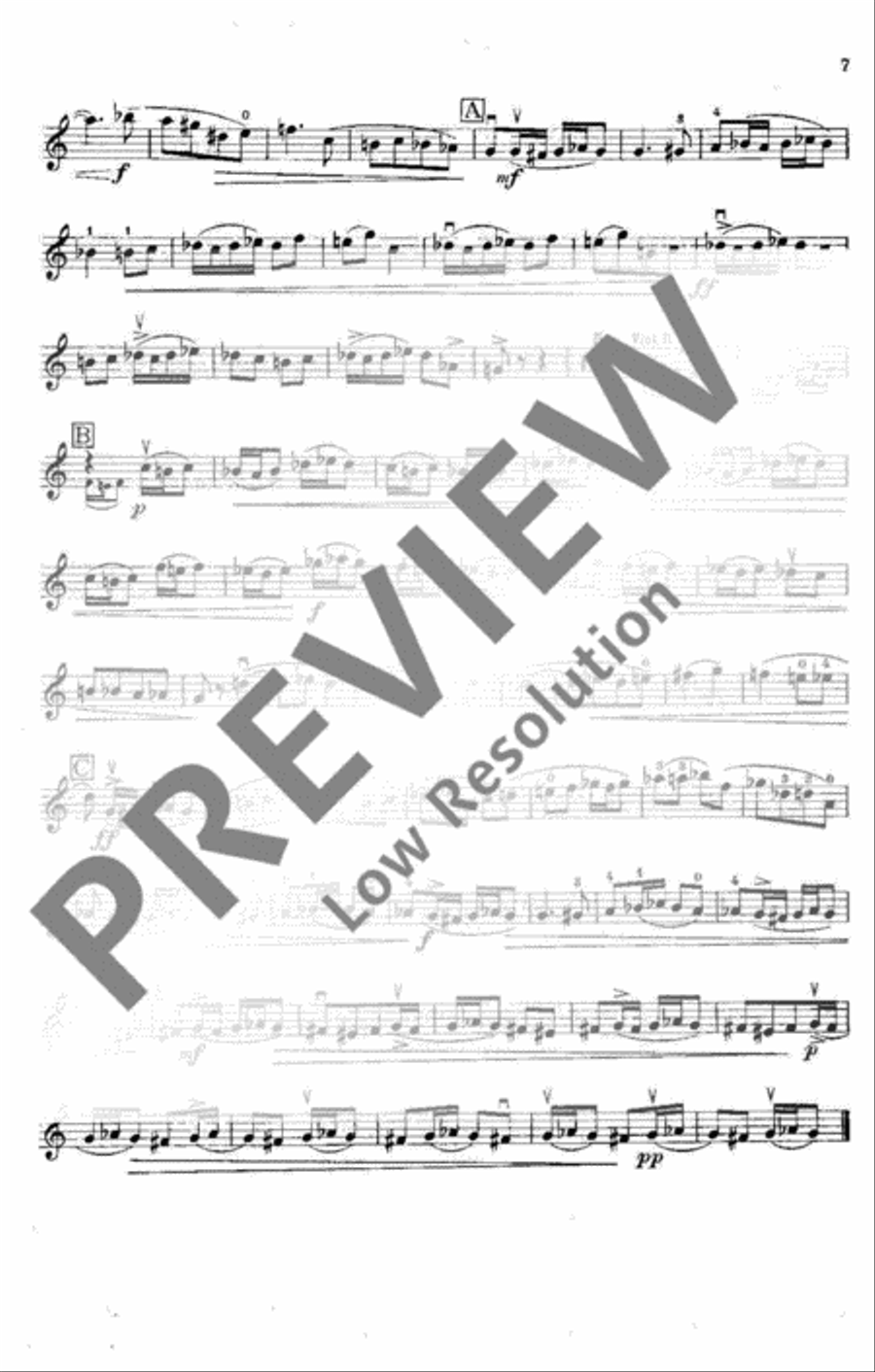 Eight Pieces Violin scores gallery preview page 8