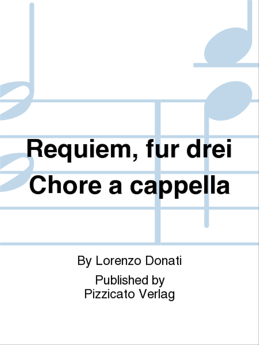 Requiem, fur drei Chore a cappella A Cappella scores gallery preview page 1