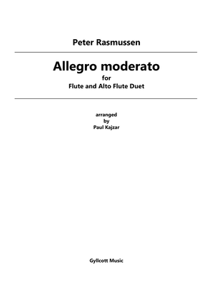 Allegro moderato (Flute and Alto Flute Duet)