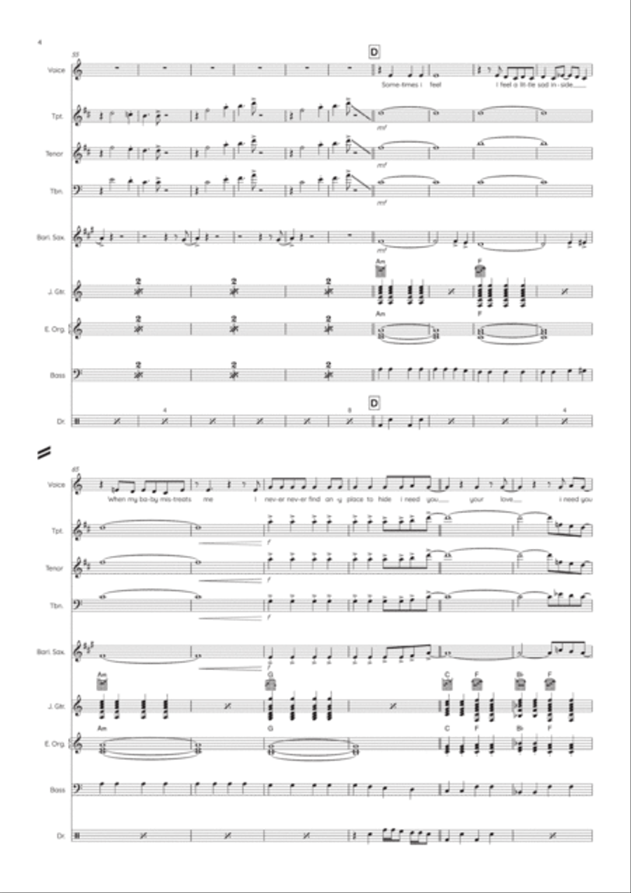 Everybody Needs Somebody To Love Voice scores gallery preview page 5
