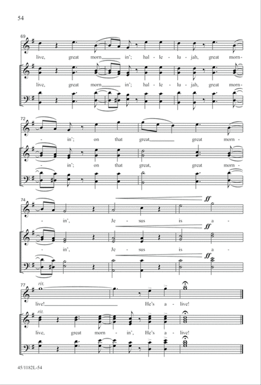 All Around A Cappella 4-Part scores gallery preview page 54
