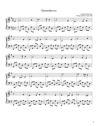 Greensleeves (What Child is This?) - Piano Solo