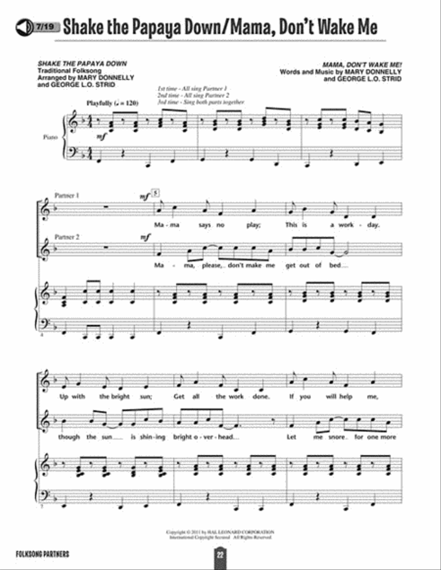 Folksong Partners Folksong Partners Choir scores gallery preview page 2