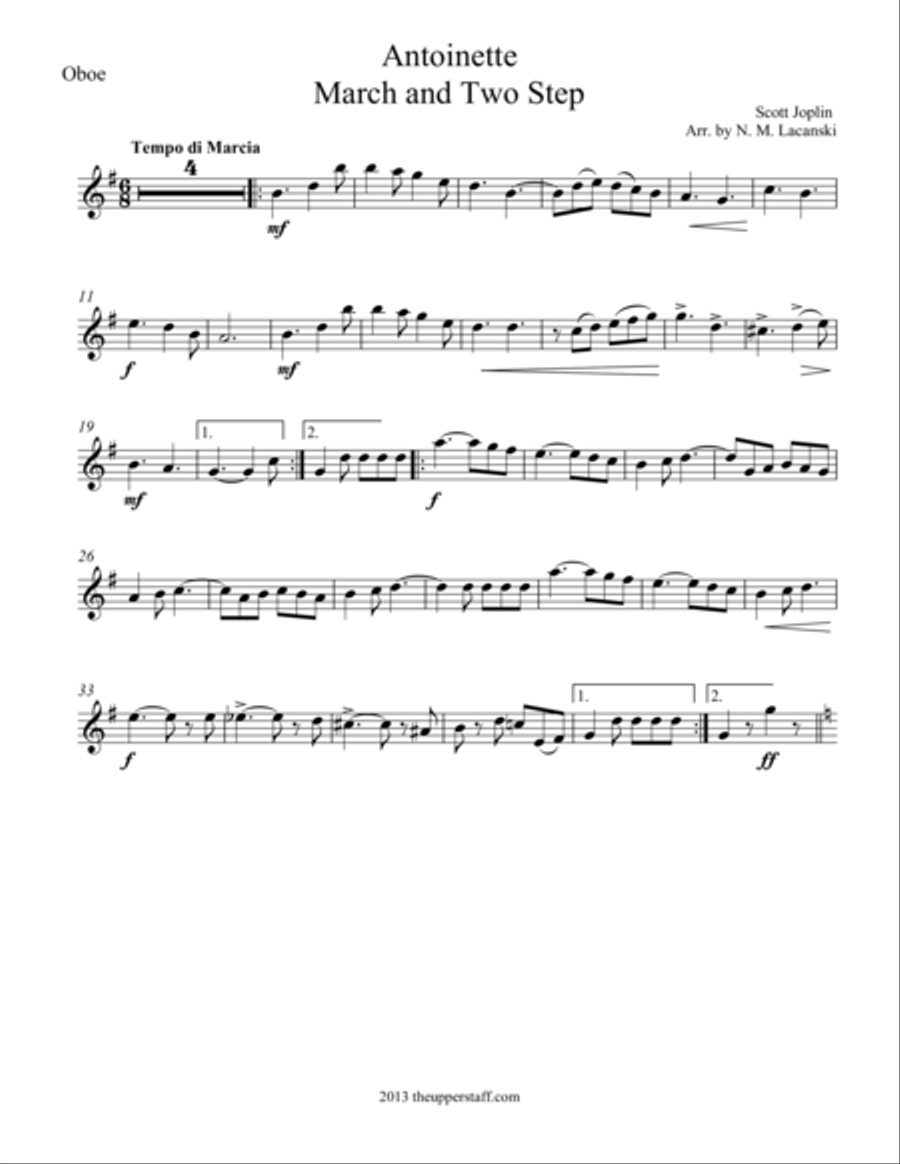 Antoinette Piano scores gallery preview page 1