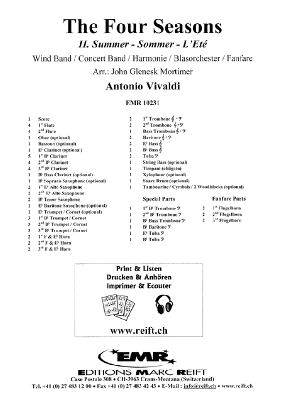 The Four Seasons Concert Band scores gallery preview page 2
