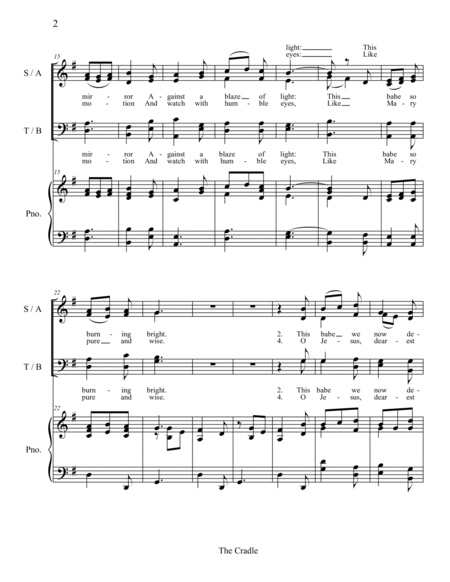 The Cradle (SATB) image number null