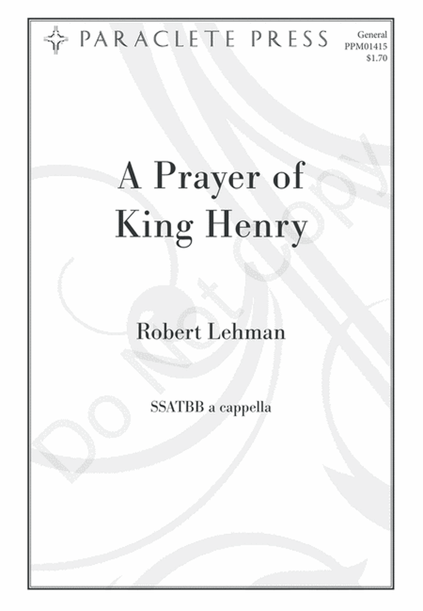 A Prayer of King Henry image number null