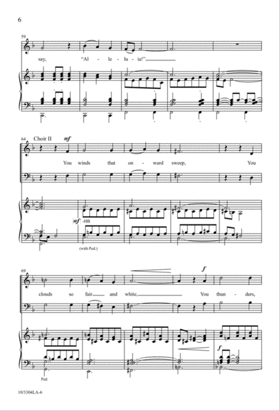 A Song We Raise A Song We Raise 4-Part scores gallery preview page 6