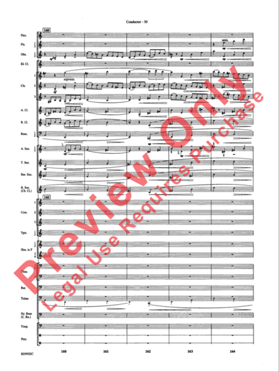 Symphony No. 3 for Band Concert Band scores gallery preview page 33