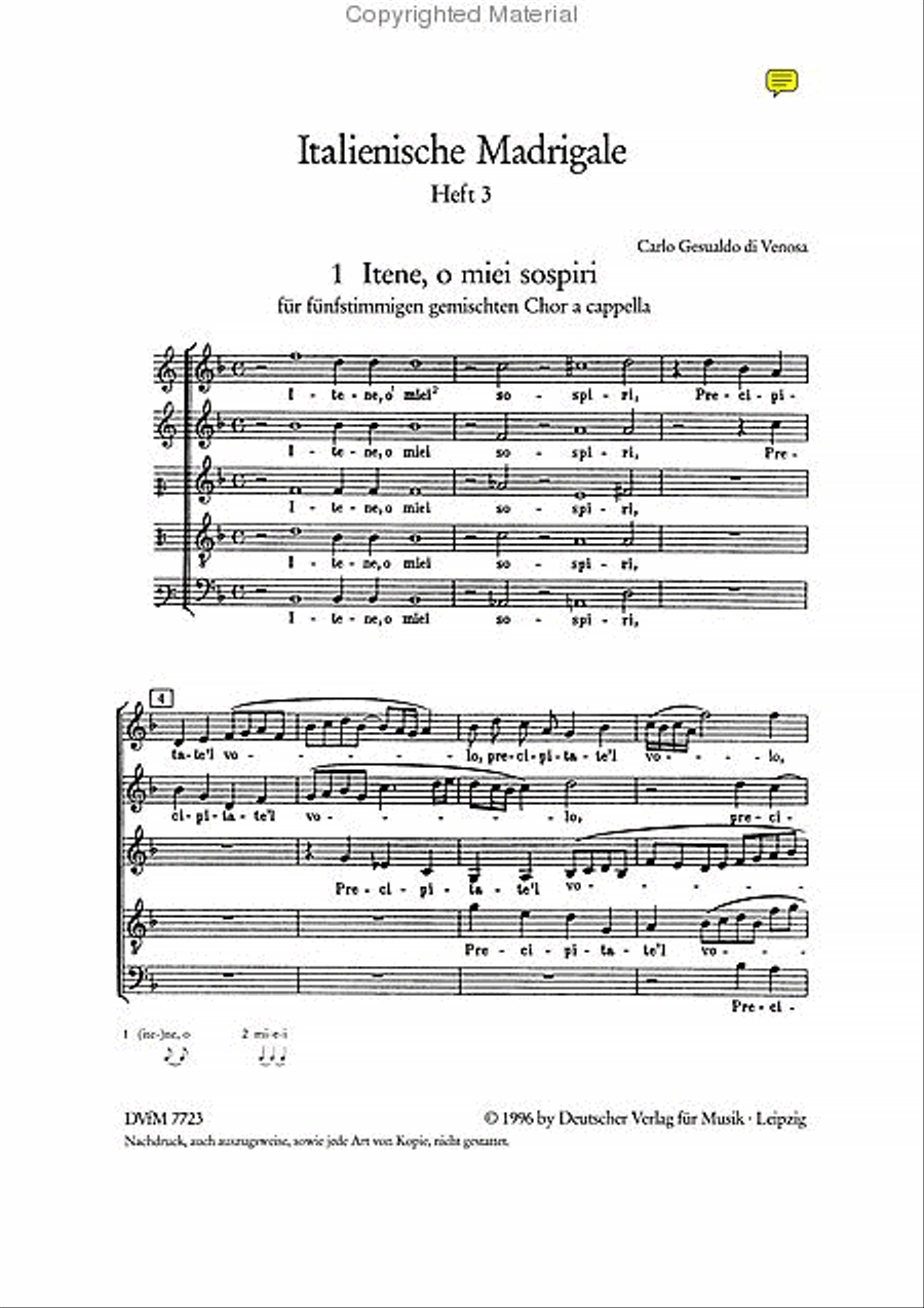 Italienische Madrigale Italienische Madrigale A Cappella scores gallery preview page 2
