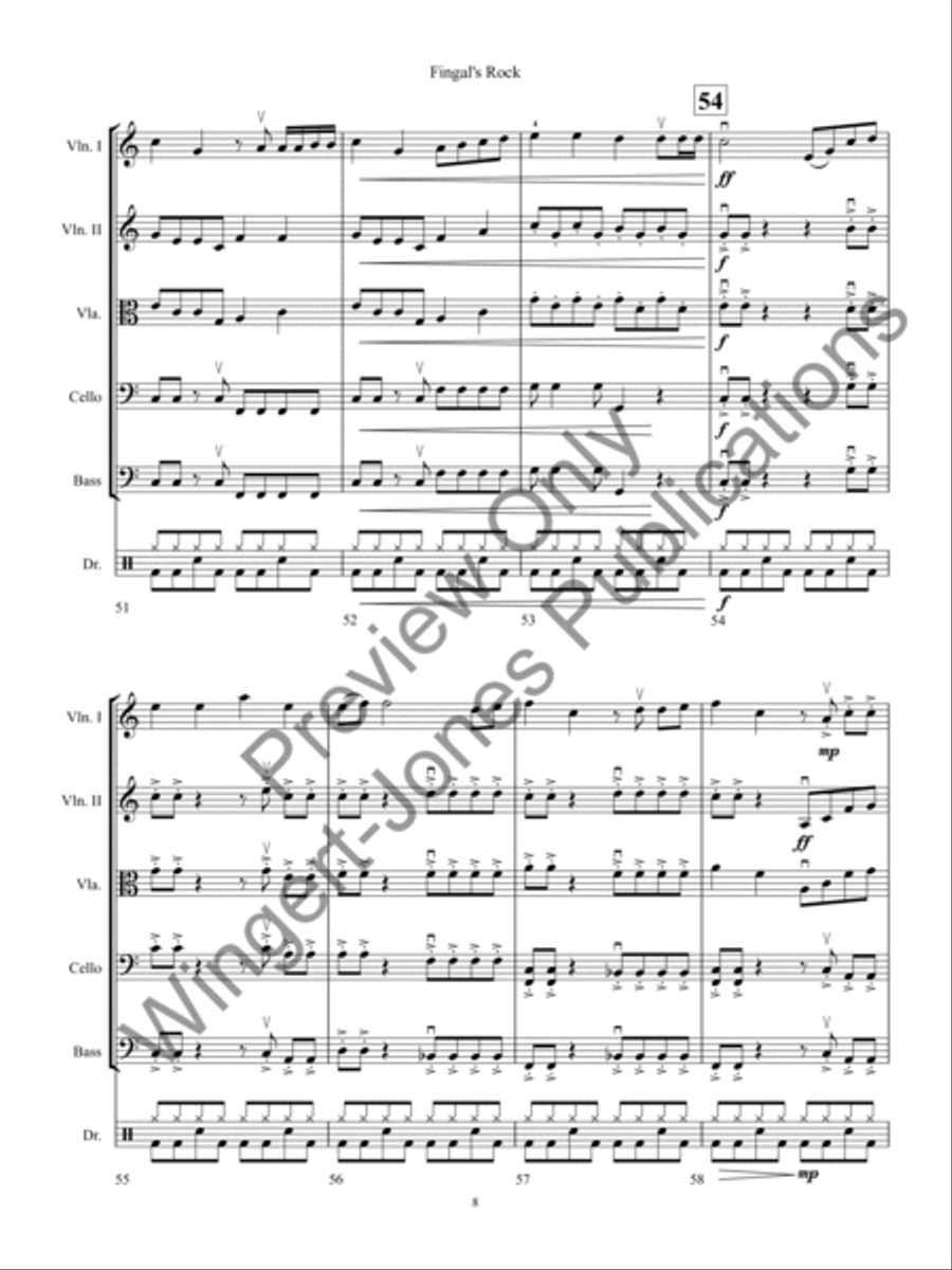 Fingal's Rock String Orchestra scores gallery preview page 11