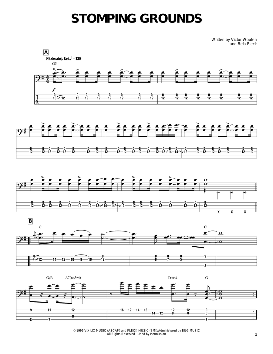 Stomping Grounds Electric Guitar scores gallery preview page 1