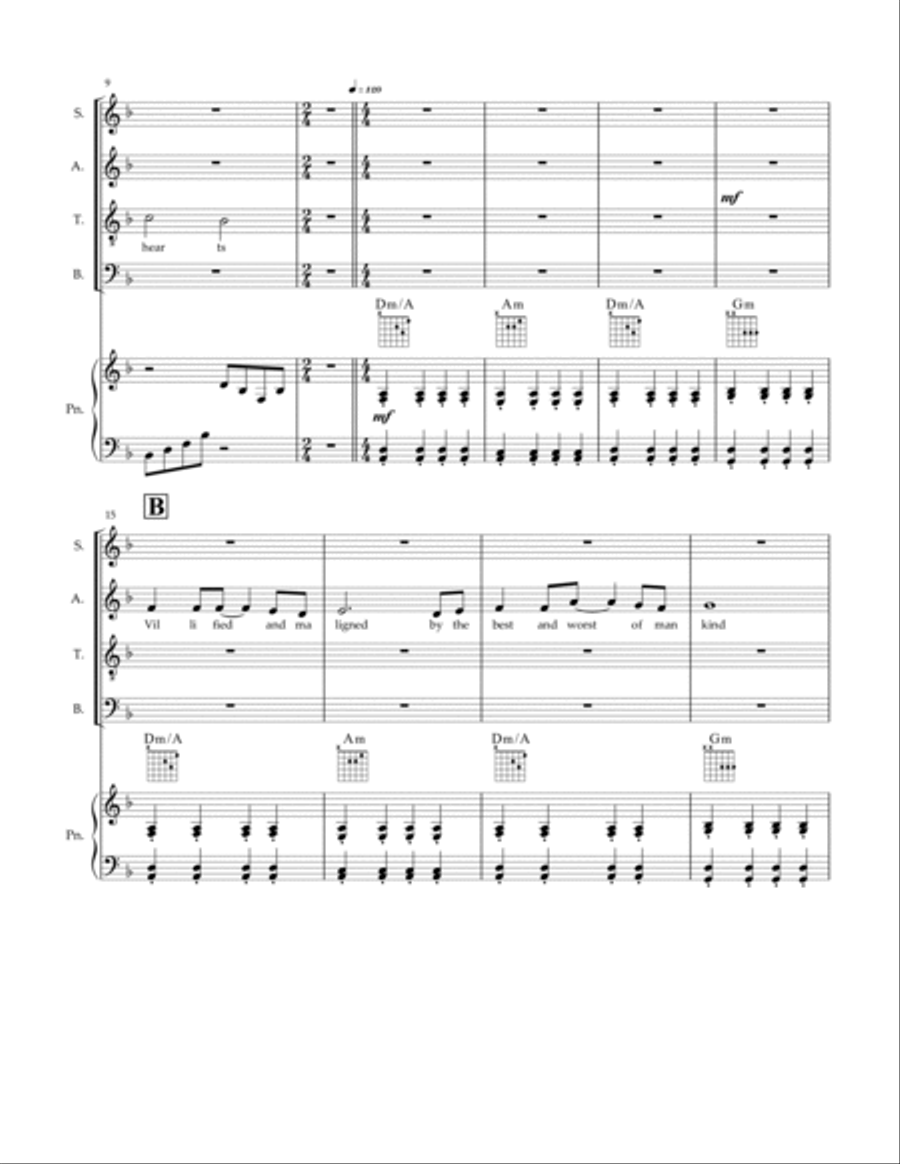 Rainbow Family 4-Part scores gallery preview page 2