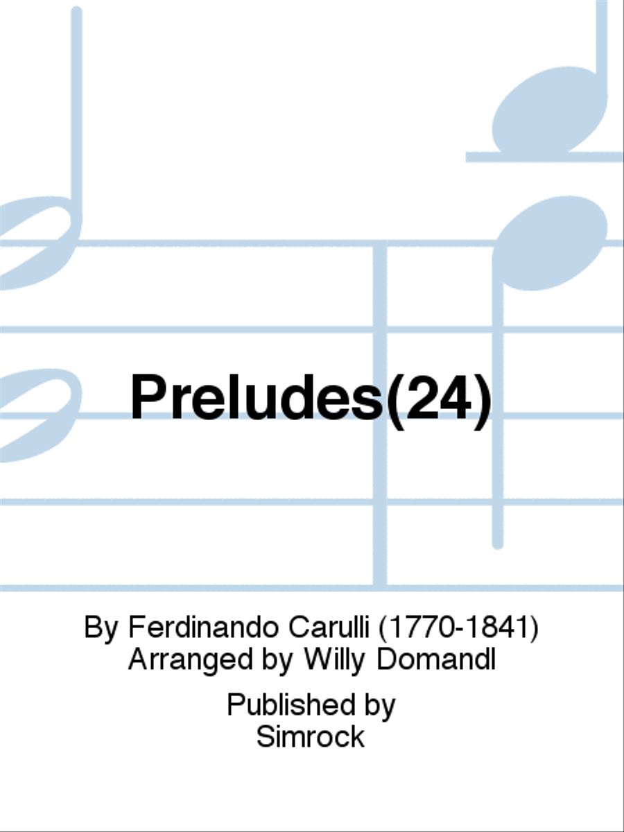 24 Preludes Classical Guitar scores gallery preview page 1