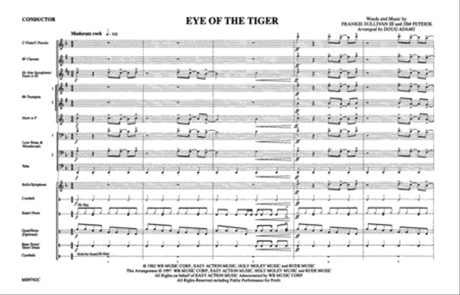 Eye of the Tiger Marching Band scores gallery preview page 2