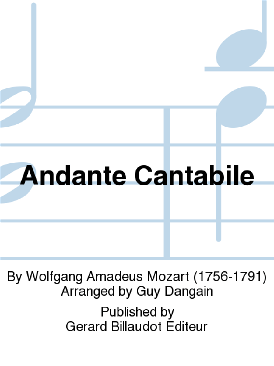 Andante Cantabile Chamber Music scores gallery preview page 1