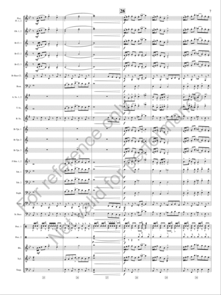 On The Shore of Baffin Bay Concert Band scores gallery preview page 8