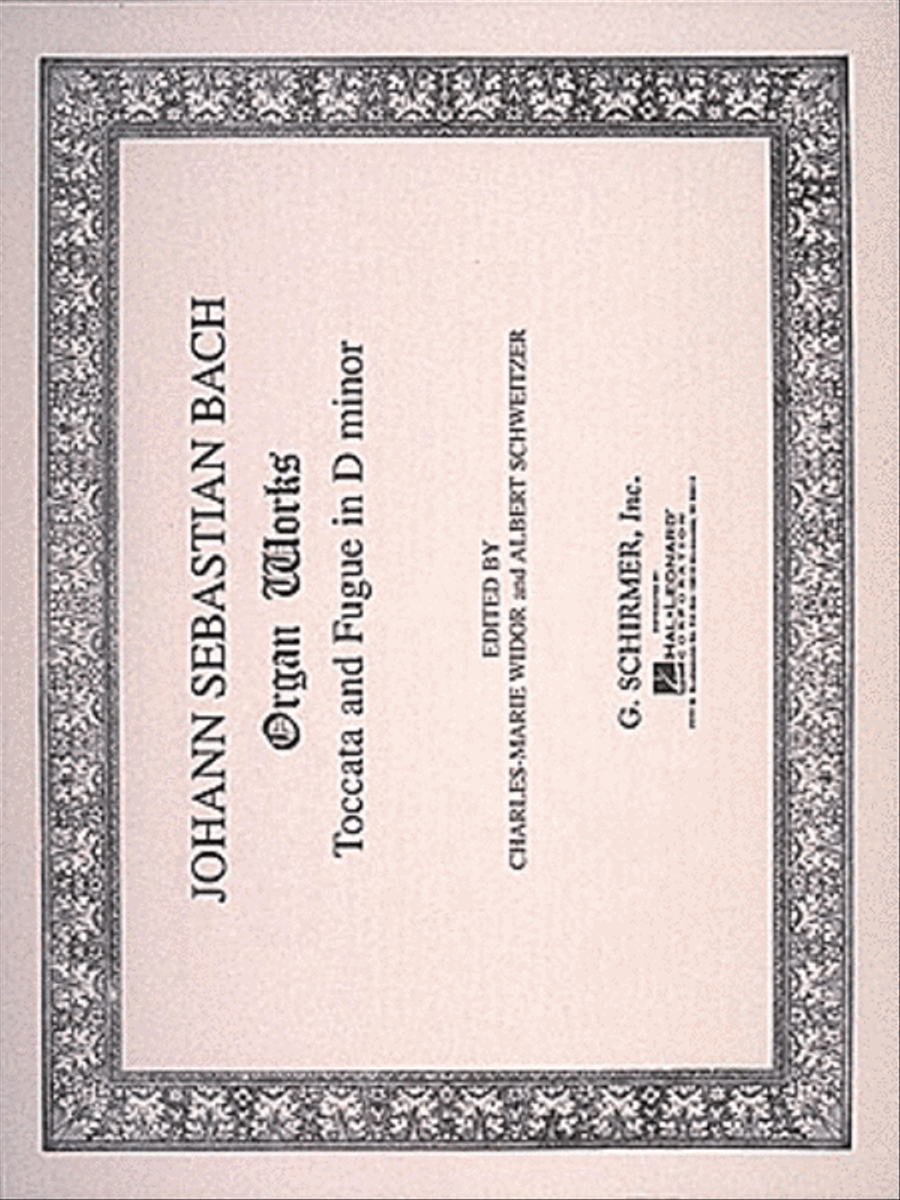 Toccata and Fugue in D Minor Organ scores gallery preview page 1