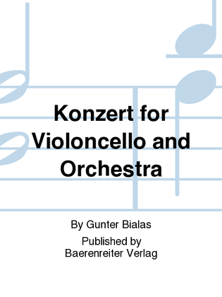 Book cover for Konzert for Violoncello and Orchestra