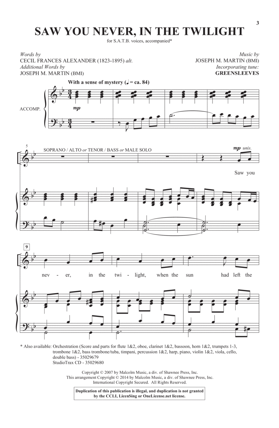 Saw You Never, In The Twilight