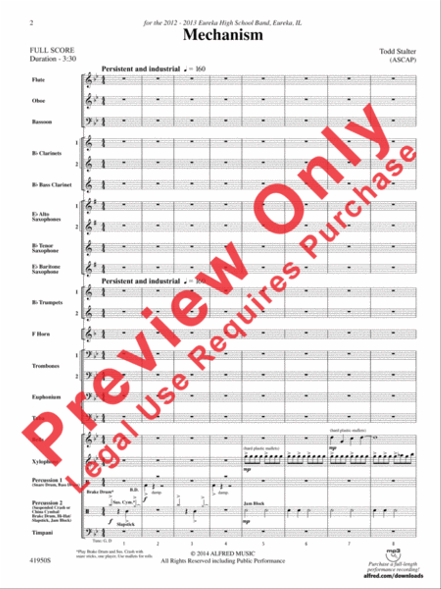 Mechanism Concert Band scores gallery preview page 3