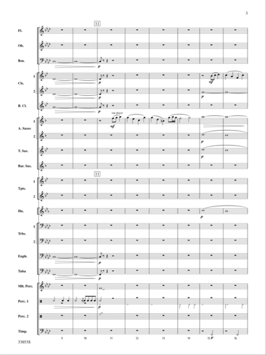 The Moon of Winter (The Huron Carol): Score Concert Band scores gallery preview page 3