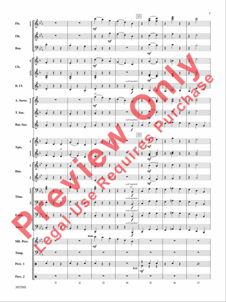 Folksongs from the Eastern Counties Concert Band scores gallery preview page 8