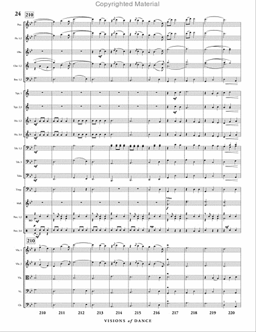 Visions of Dance Full Orchestra scores gallery preview page 25