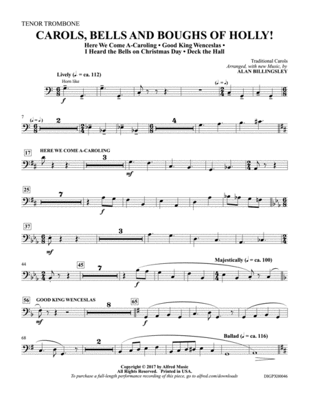 Carols, Bells, and Boughs of Holly!: 1st Trombone