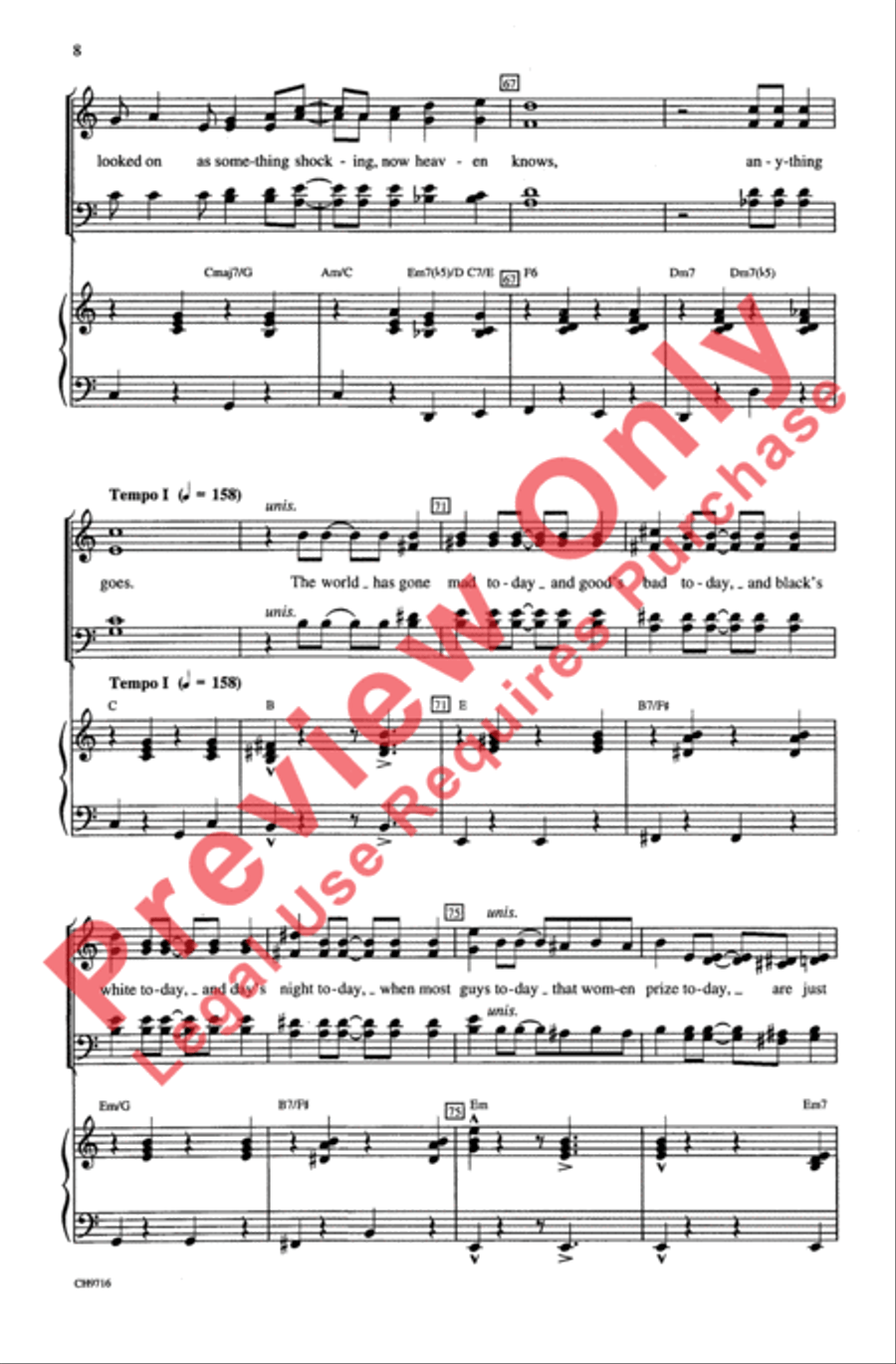 Anything Goes 4-Part scores gallery preview page 7