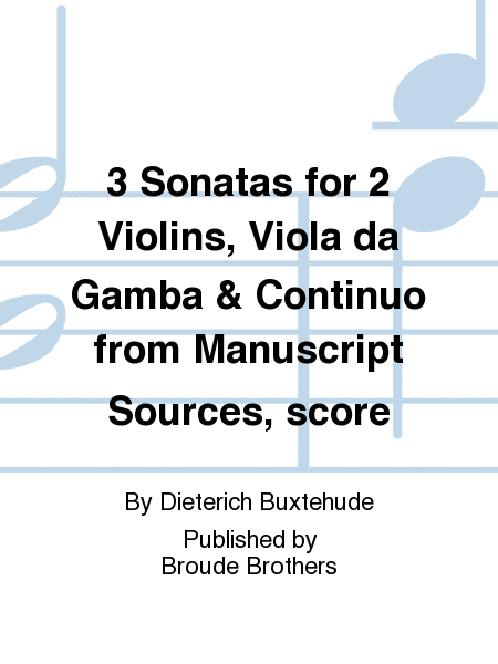 Three Sonatas for Two Violins, Viola da Gamba