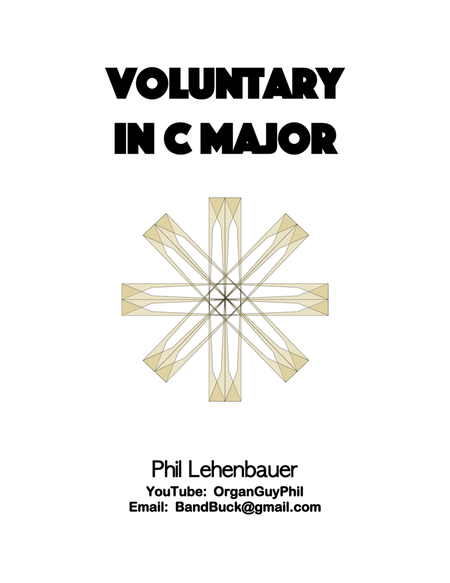 Voluntary in C major, organ work by Phil Lehenbauer image number null