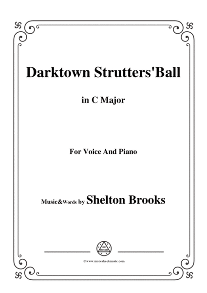 Shelton Brooks-Darktown Strutters'Ball,in C Major,for Voice and Piano image number null