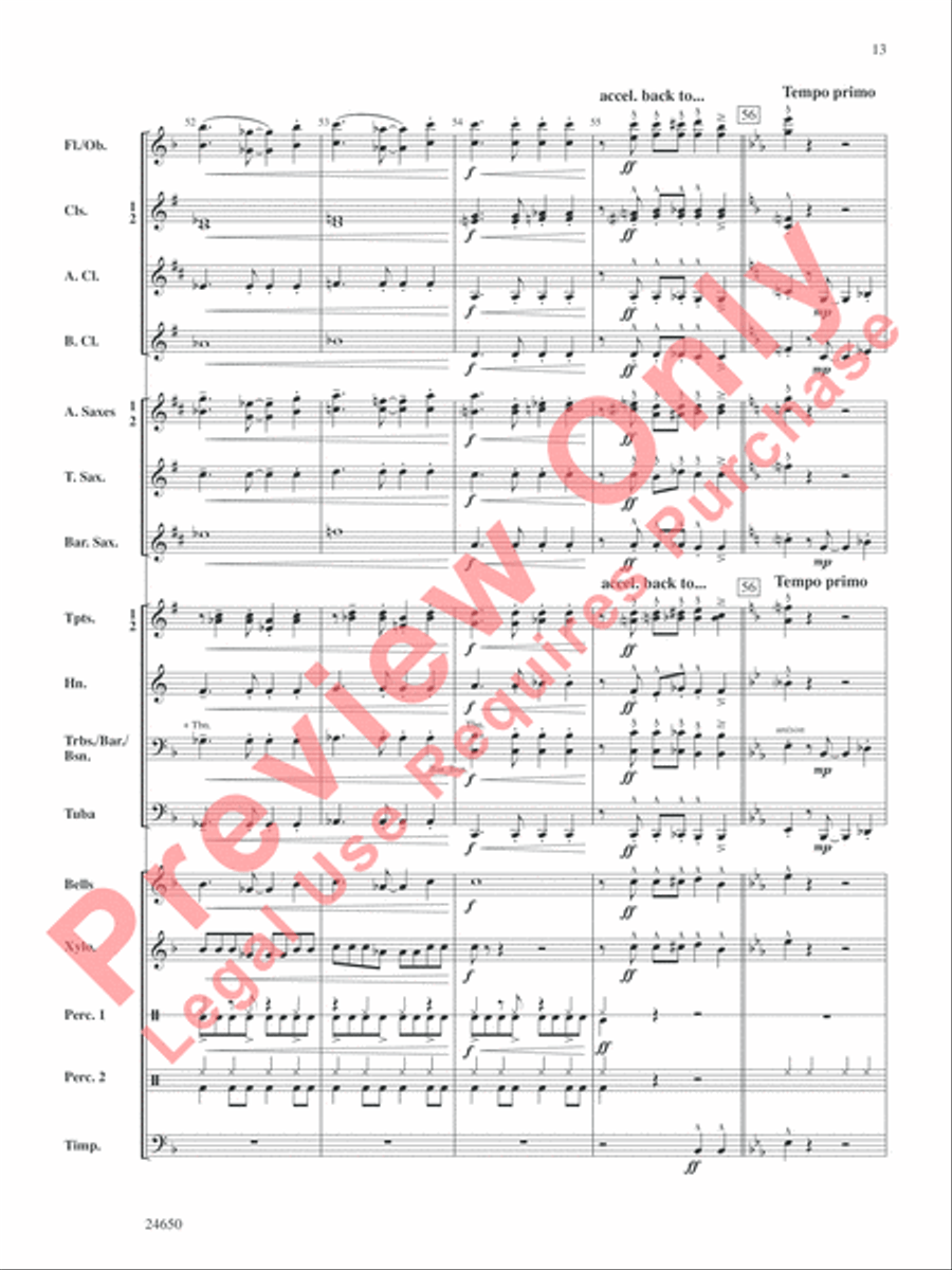 Salsa and Chips Salsa and Chips Concert Band scores gallery preview page 14