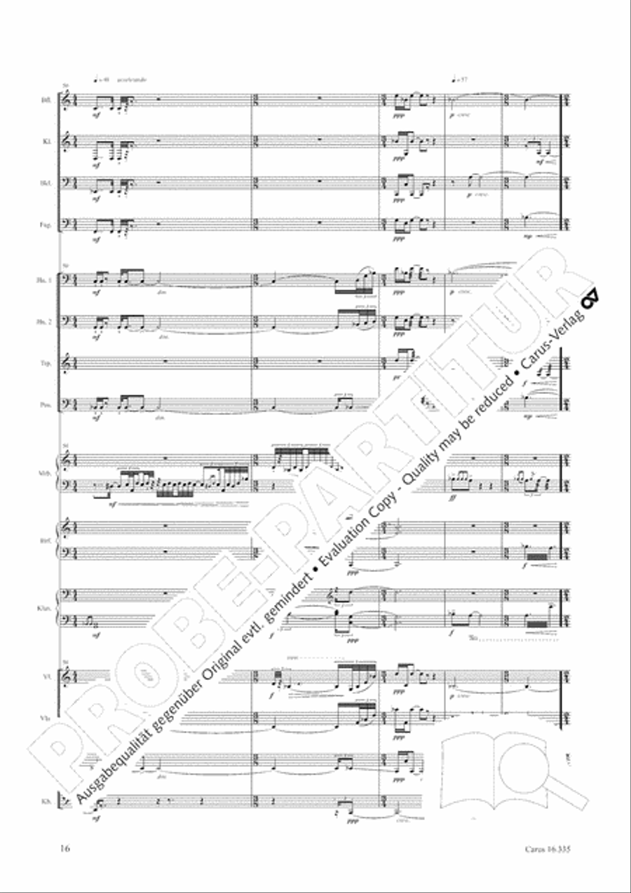 Esquisse: le froid Orchestra scores gallery preview page 17