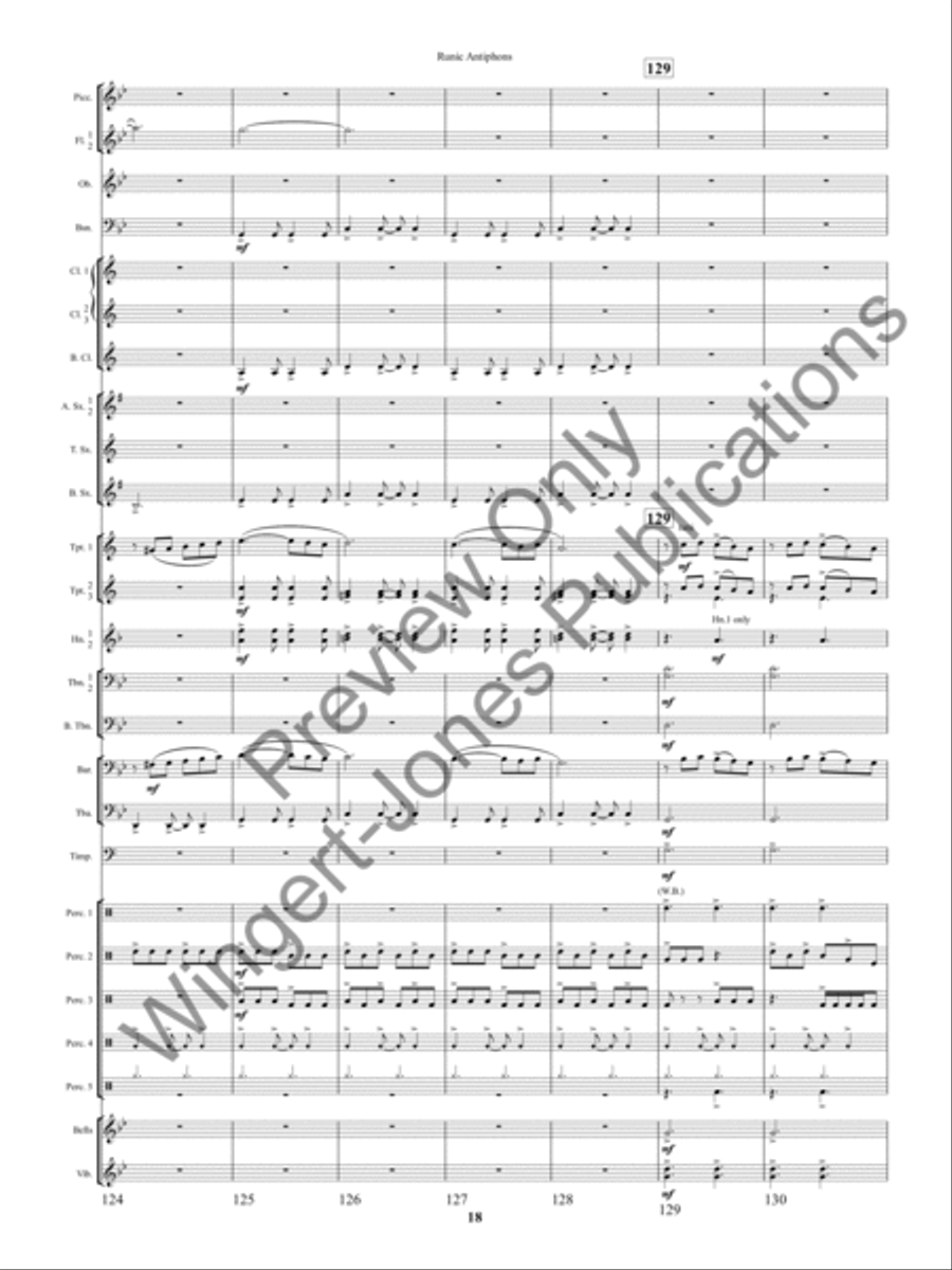 Ancient Apparitions Concert Band scores gallery preview page 21