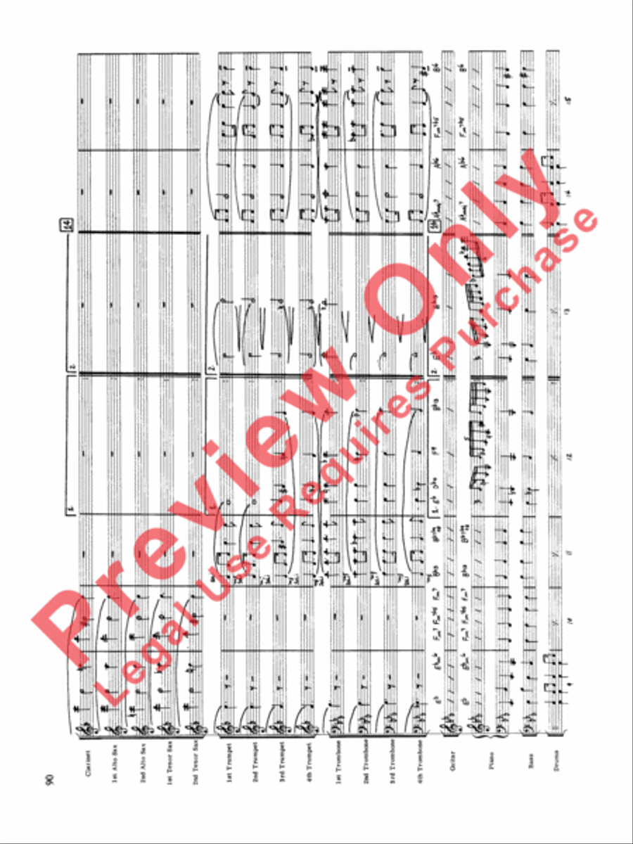 Original Big Band Sounds Big Band scores gallery preview page 91