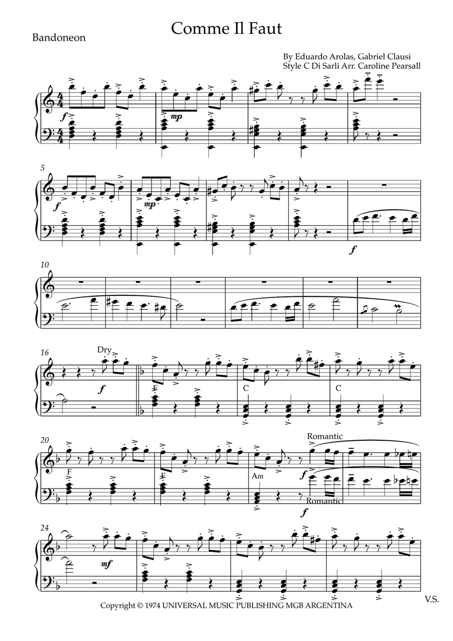 Comme Il Faut Small Ensemble scores gallery preview page 1