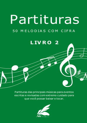 Partituras - 50 Melodias com cifra - Livro 2