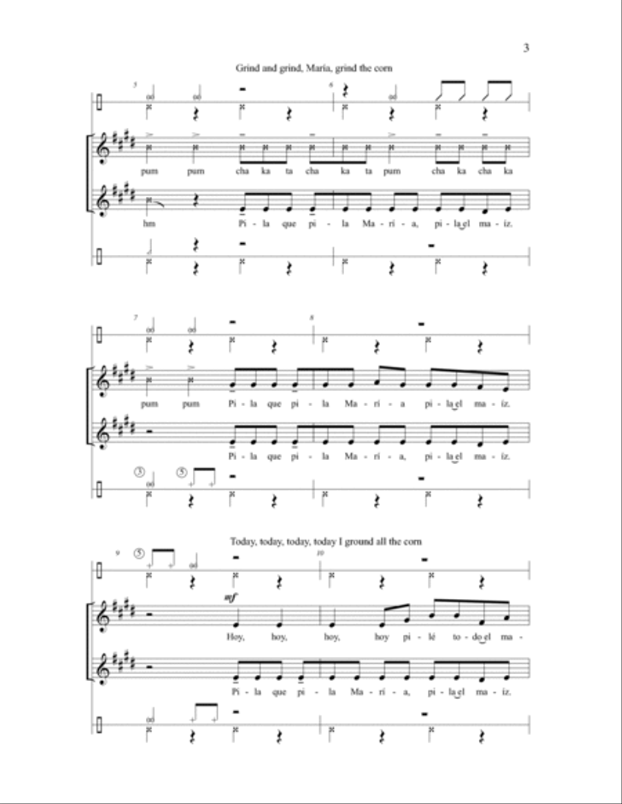 Canto de Pilon Canto de Pilon A Cappella scores gallery preview page 2